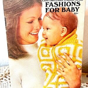 Vintage 1971 Coats & Clark's"Fashions For Baby"Pattern Book No. 213 Knit/Crochet